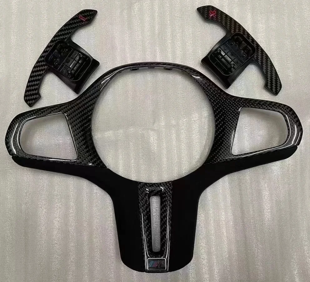 

Carbon Fiber(CF)Steering Wheel Cover&Carbon Fiber(CF)Paddles For BMW G Chassis