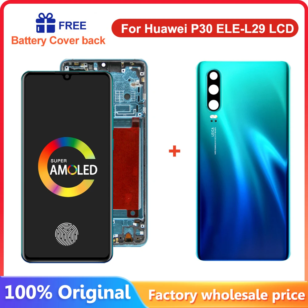 Original 6.1'' Display For HUAWEI P30 LCD Display Touch Screen Digitizer  Assembly For Huawei P30 ELE-L29 L09 AL00 TL00 L04