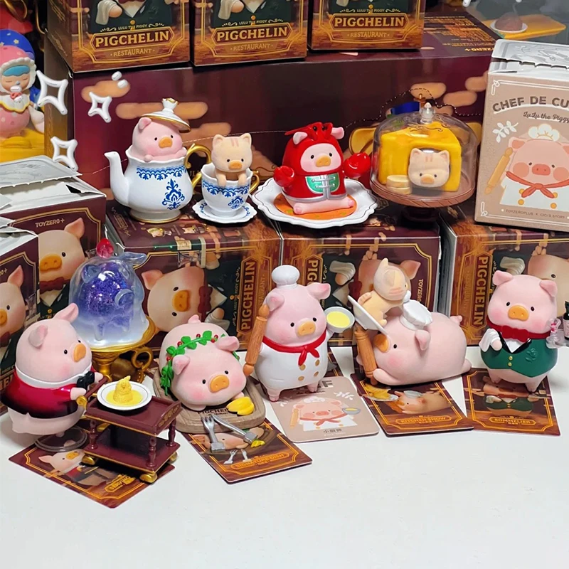 LuLu Pig Five-star Restaurant Series Blind Box Cute Pig Anime