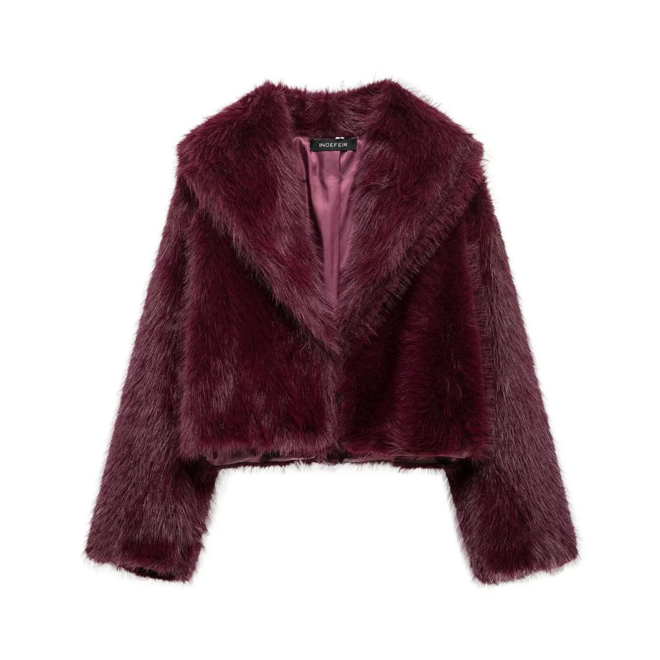 Women Solid Fluffy Faux Fur Coats Female Lapel Long Sleeve Thicken Warm Jacket Autumn Winter Lady Chic Loose Jacket Streetwear