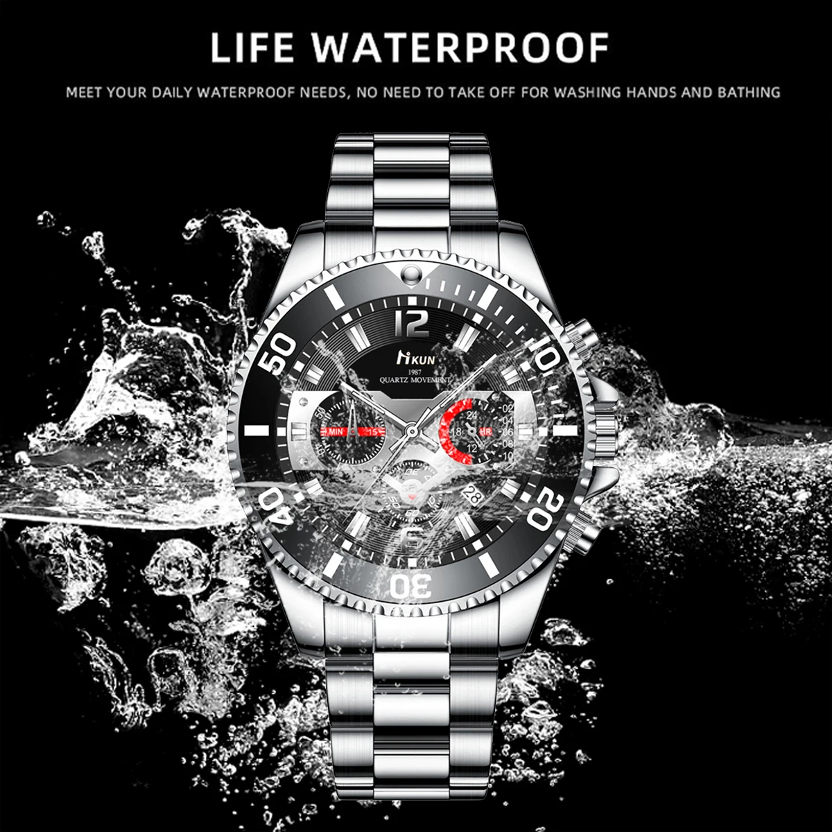 Fashion Watch Casual Clock Business Men Quartz Watch