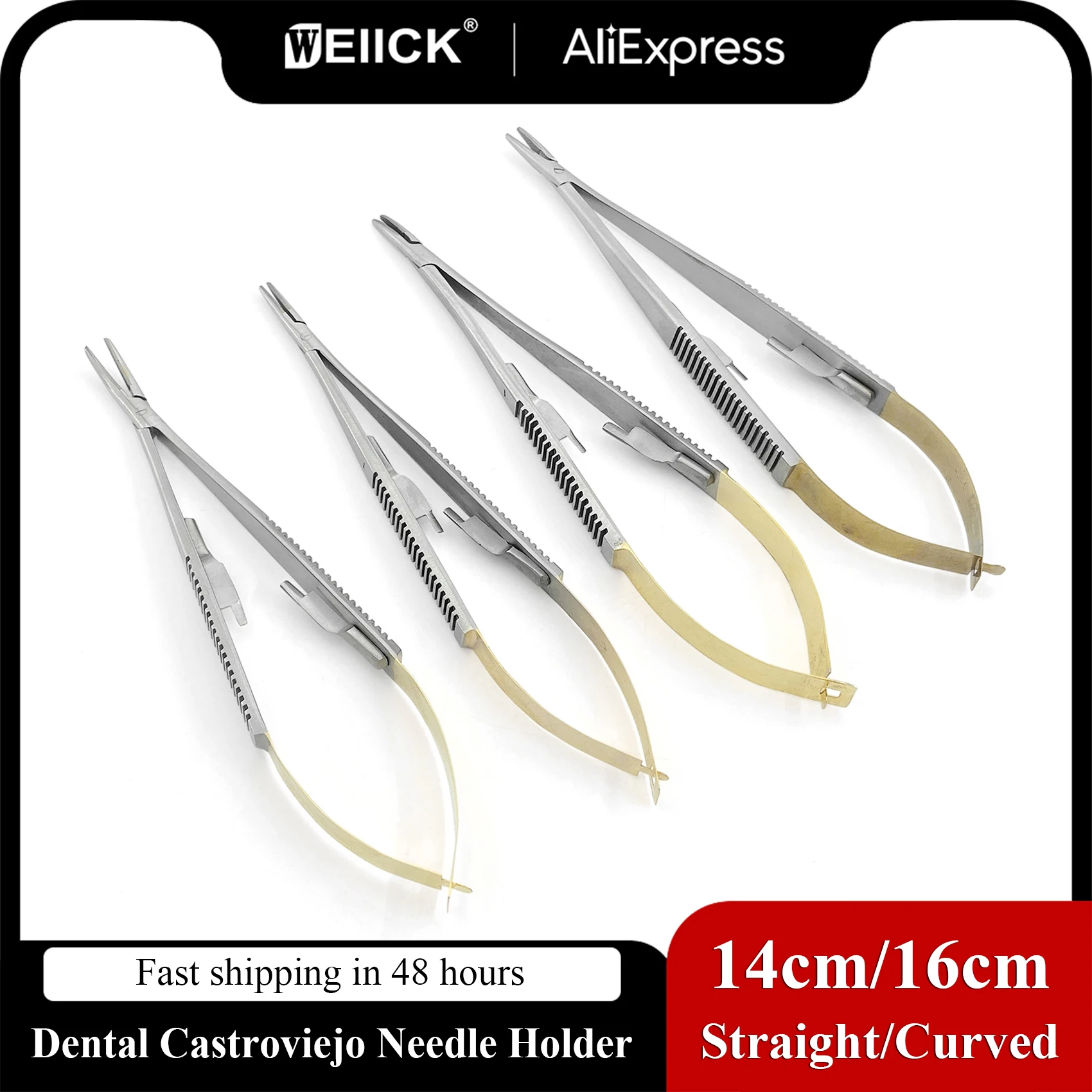 WellCK14cm16cmCastroviejoNeedleHolderDentalOrthodonticImplant