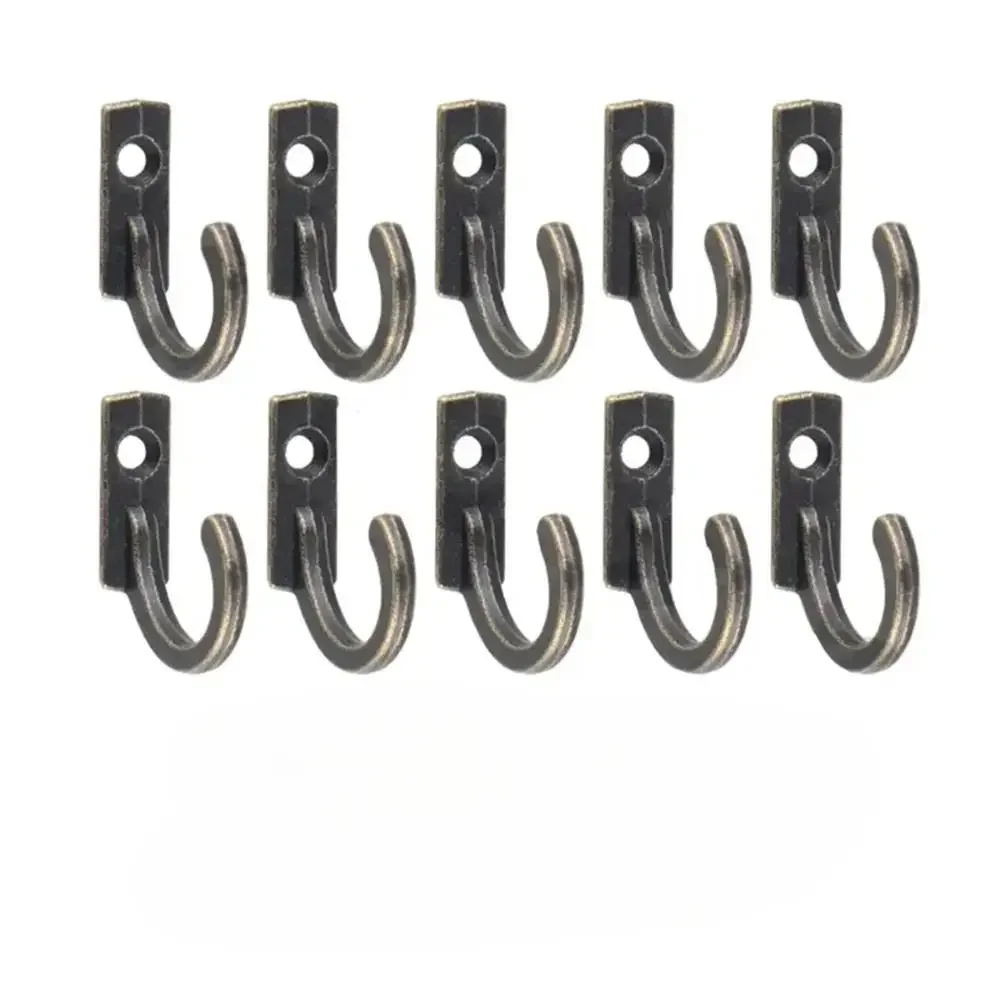 Wall Hanger Vintage Hooks Wall Hanger Curved Buckle Horn Lock Clasp Hook For Wooden Jewelry Box Furniture Home Decor