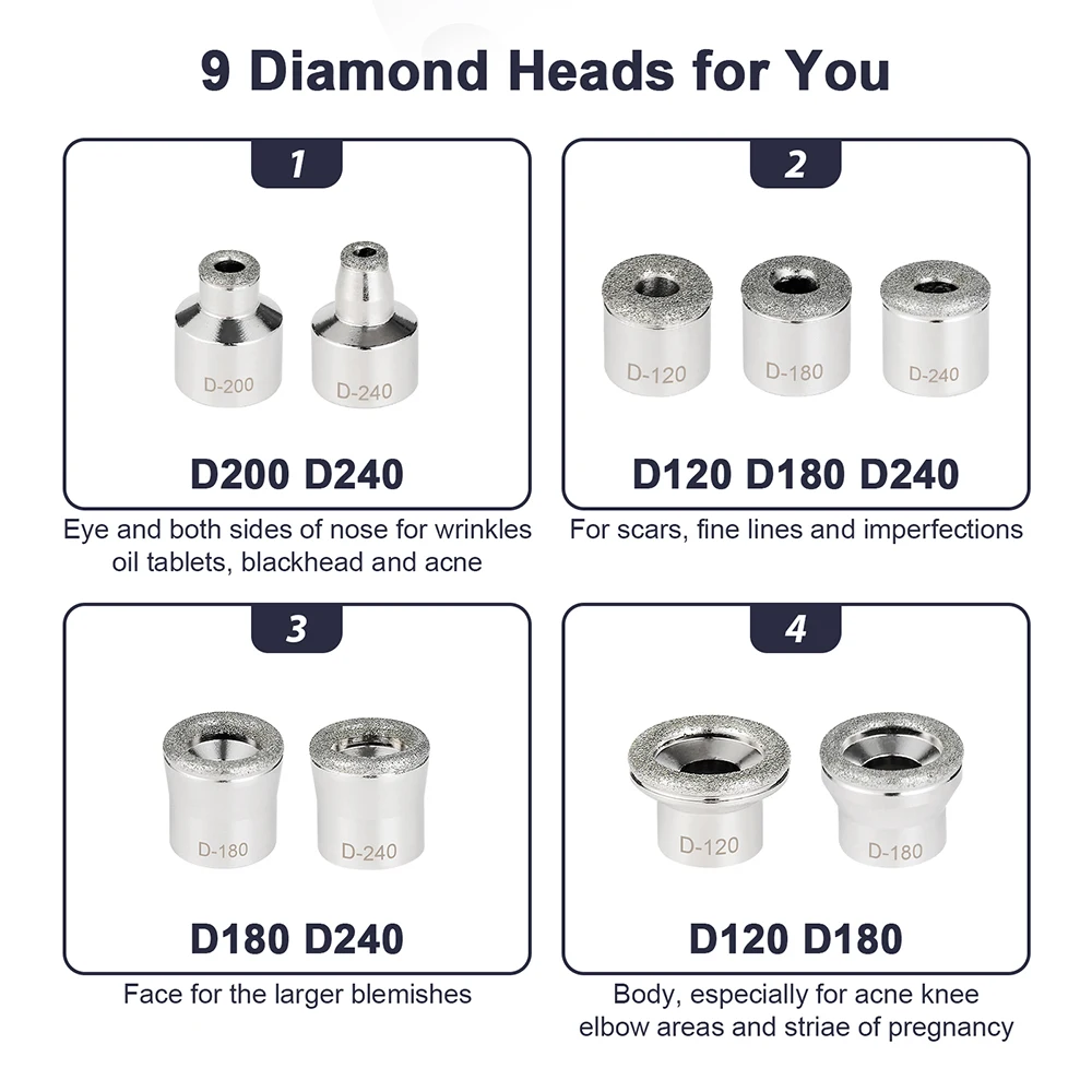 Portable Diamond Peeling Machine Hydrating Sprayer Microdermabrasion Facial Deep Cleaning Exfoliation Vacuum Blackhead Remover