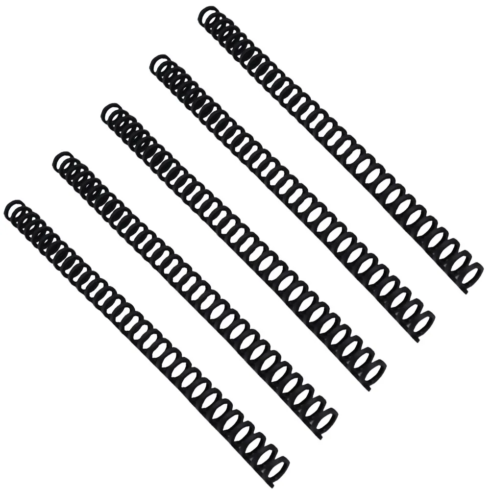 5Pcs 12Mm 블랙 30홀 북 바인딩 힌지 스트립 헤비 듀티 루스 리프 노트북 DIY 오거나이저 수리 키트 바인더용