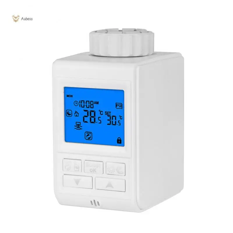 

0.5 Degree Celsius Temperature Controller Lcd Digital Heater Smart Life Valve Controller Prevent Tampering 90ma Ntc 3.0