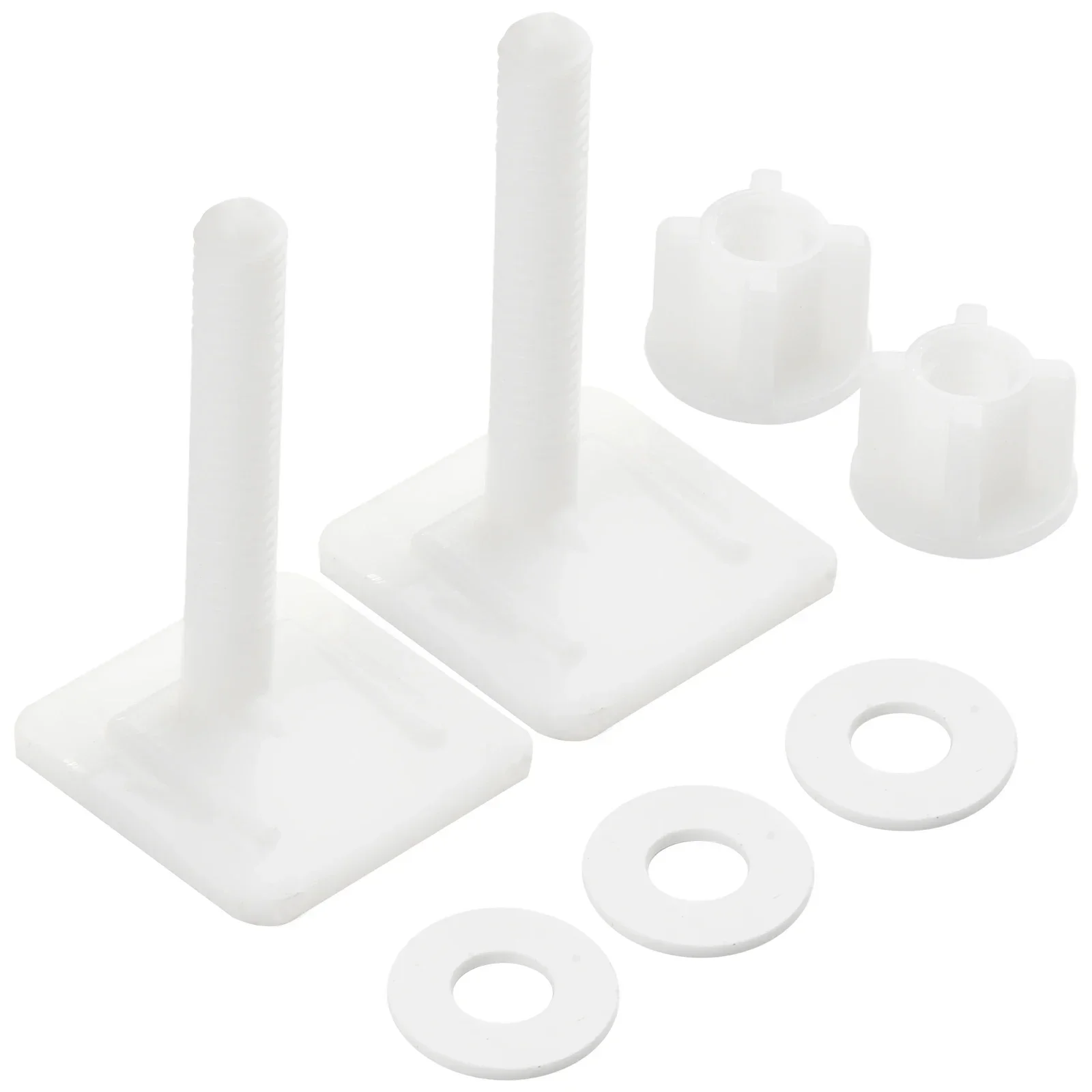 2Pcs Plastic Toilet Seat Hinge Repair Bolts Replacement Screws Fixing-Fitting Kit Repair Tool Bathroom Toilet Accessories