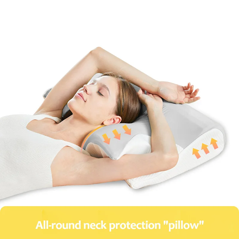 

Memory Foam Bedding Pillow Orthopedic Neck Protection Slow Rebound Wave Shape Pillow Sleeping Pillows For Adult Pillows