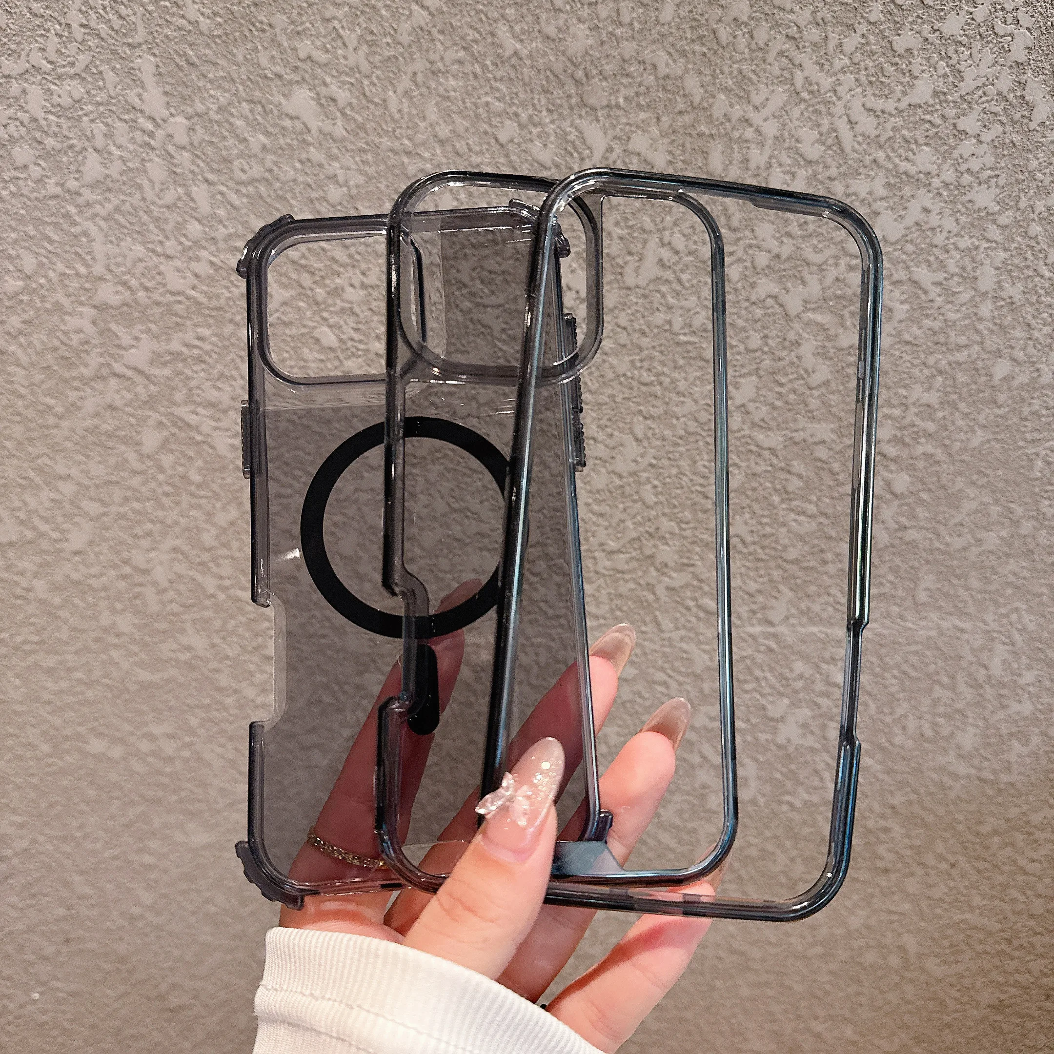 Premium Shockproof Magnetic Case with Clear Heavy-Duty Protection & Magsafe Compatibility