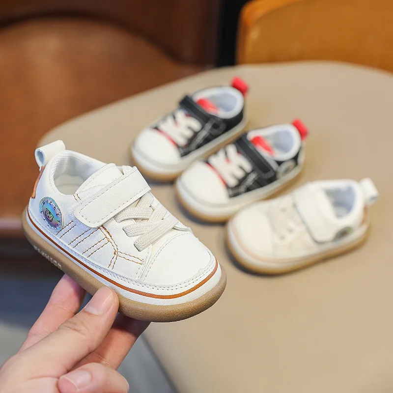 Korean Fashion Leather First Walkers For Boys Girls Newborn Sneakers