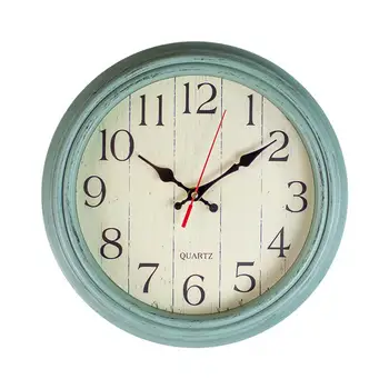 12-Inch Vintage Silent Wall Clock – Retro Grey Round Clock 1