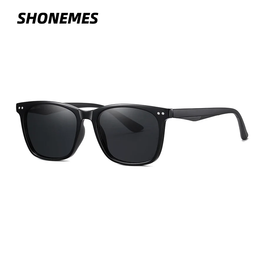 

SHONEMES Polarized Sunglasses Vintage TR90 Square Shades 53-18-140 Outdoor UV400 Driving Sun Glasses for Men Women