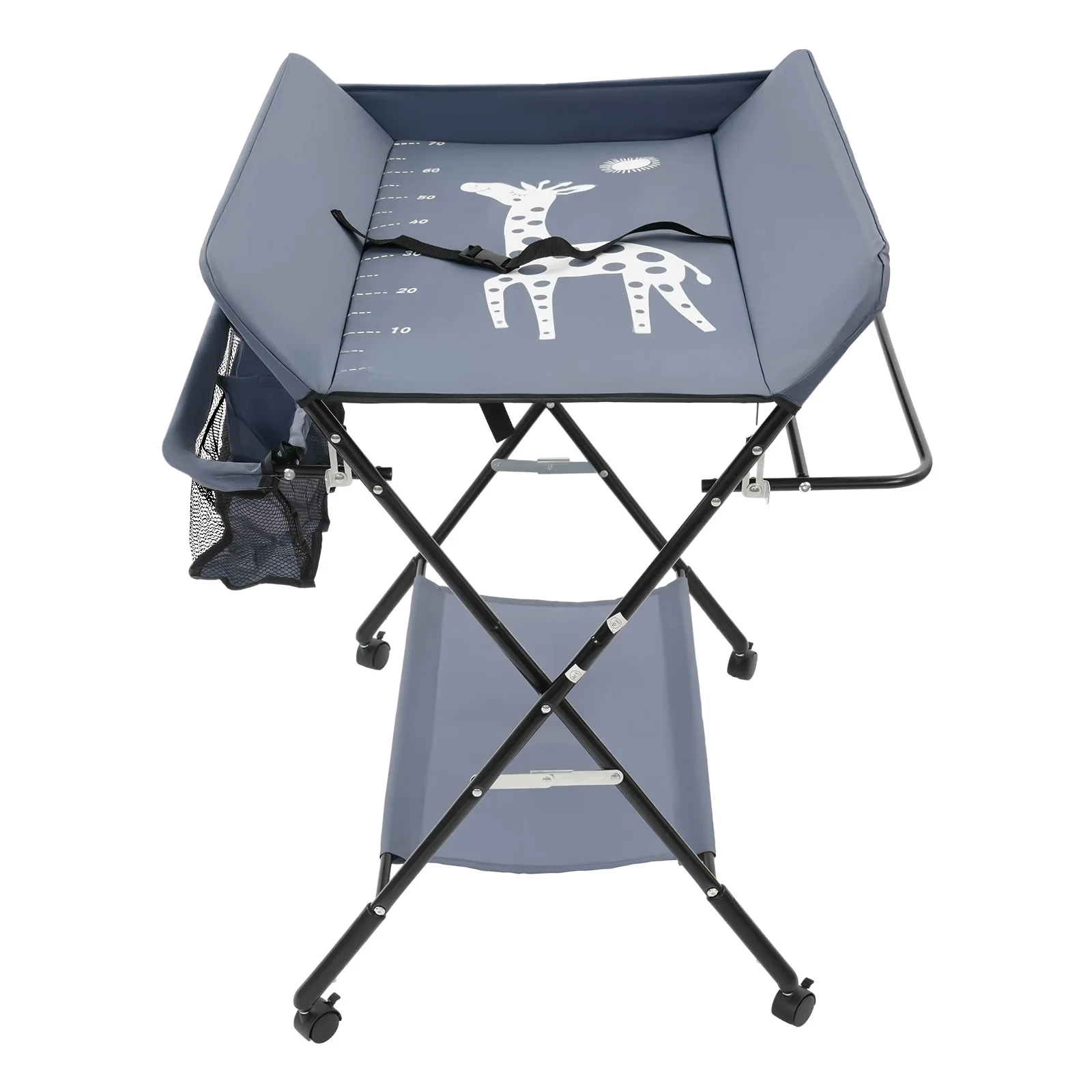Wickeltisch für Babys, 3-in-1-Wickelunterlage, Wickelstation für Kinderzimmer, faltbarer Wickeltisch für Kinderzimmer, Badematte mit Aufbewahrungsbeuteln – Detail 22