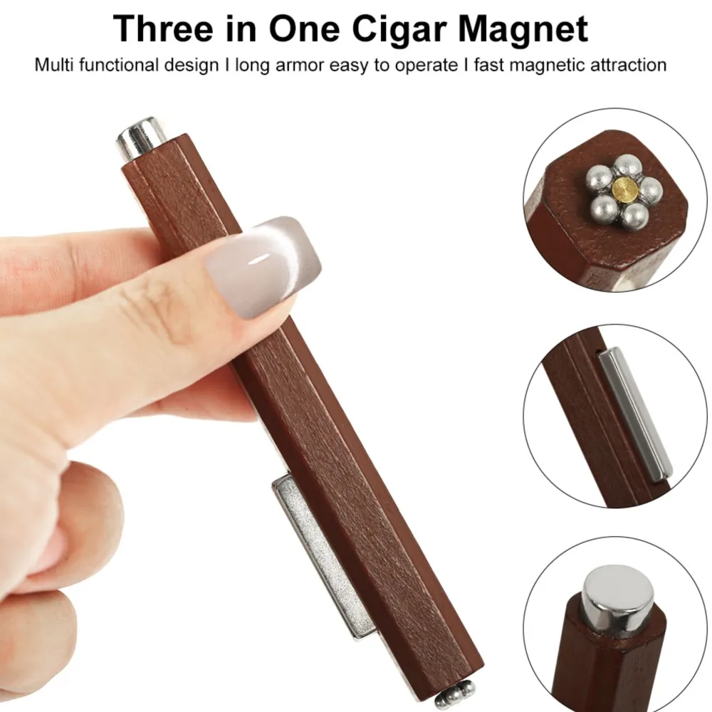 1pc Cat Eye Nail Magnetic Stick 3-in-1 Multifunctional Cylindrical Magnet For Cat Eye UV Gel Polish Super Strong Magnetic Tools magnetic nail art tools cat eye nail tool magnetic nail tools