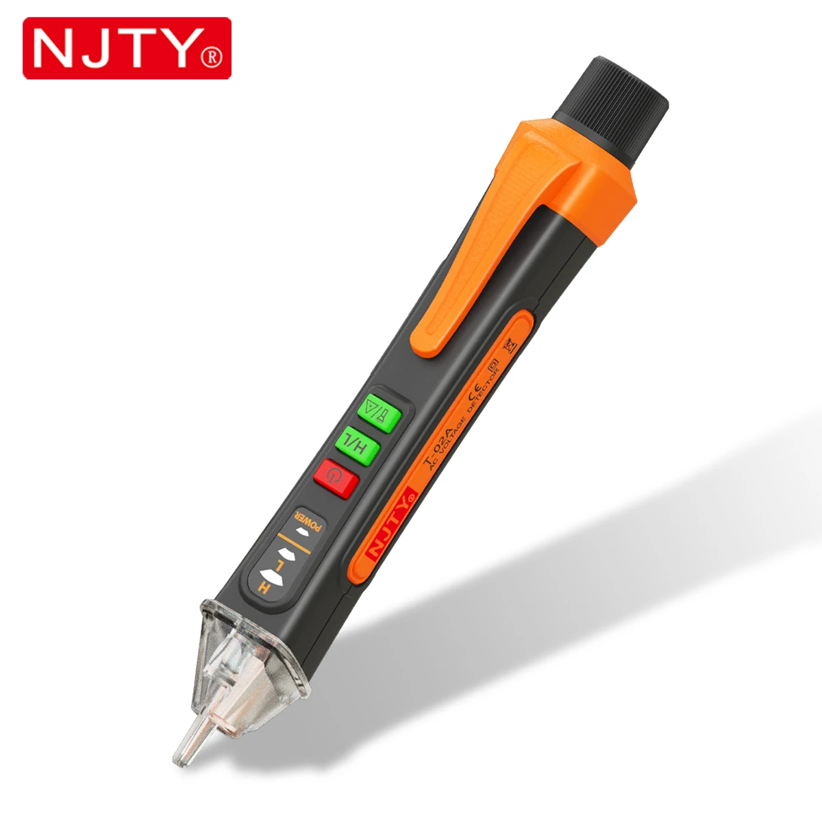 NJTY T02A T02B 비접촉식 전압 감지기 AC 12-1000V 라이브/중성선..