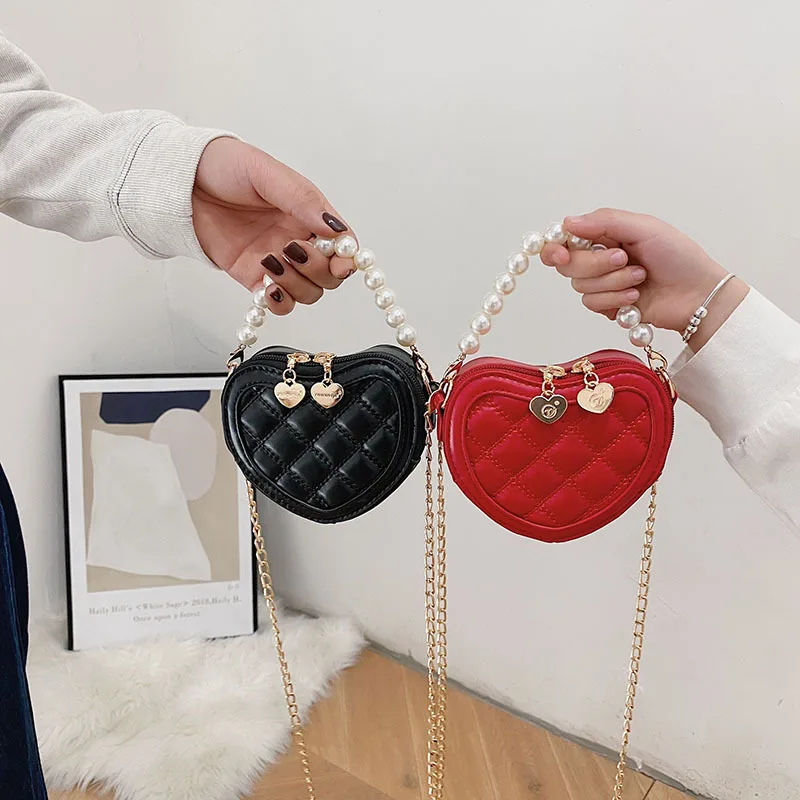 2023 Summer Fashion Mini Messenger Bags PVC Coin Purse Pattern Pearl  Handbag Small Chain Jelly Bags Ladies Kids Shoulder Bag - AliExpress