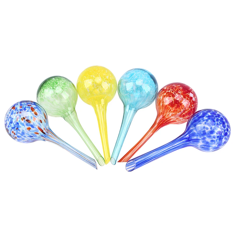 자동 물방울 관개 모조 유리공 100ml 꽃 자동 급수 장치, 식물 냄비 전구 모양 물방울 가정용 물방울