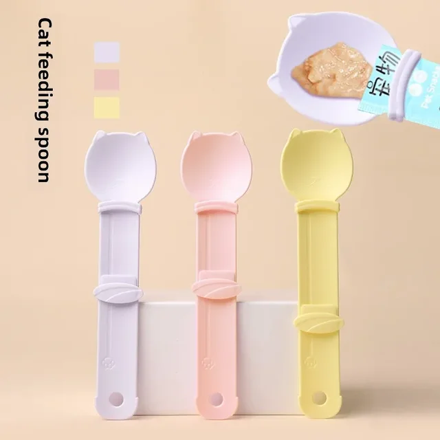 Cat Feeder Cat Strip Squeeze Spoon 1