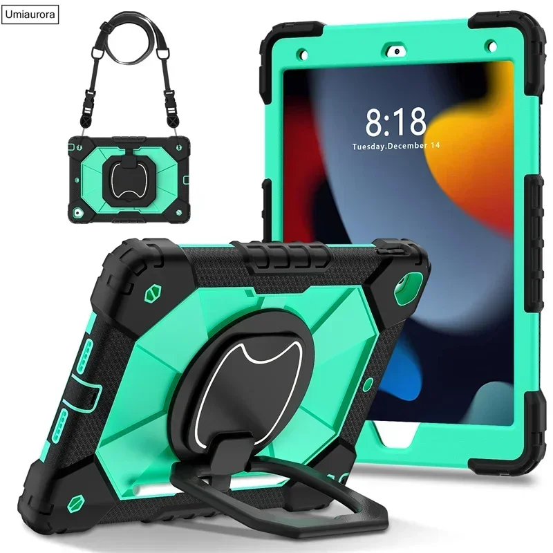 Ultimate Rugged Tablet Armor Case with Rotating Handle and Stand