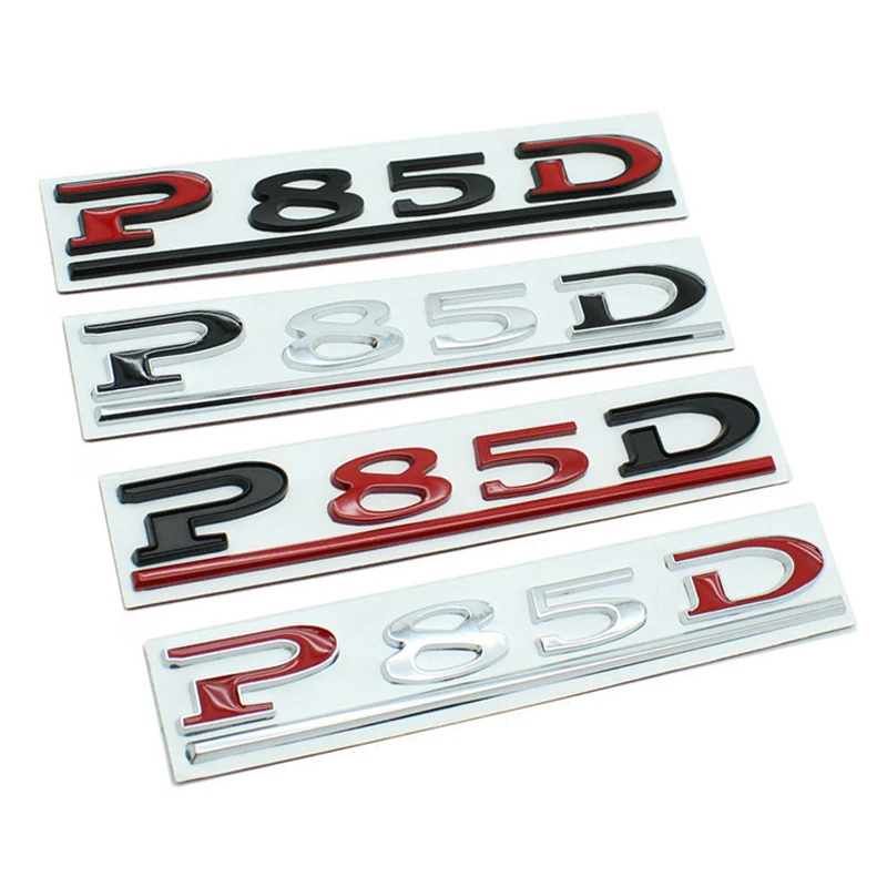 

1 Pieces P85D Underline Logo Model 3 S X Y Letters Emblem Car Trunk Sticker Badge Nameplate Accessories