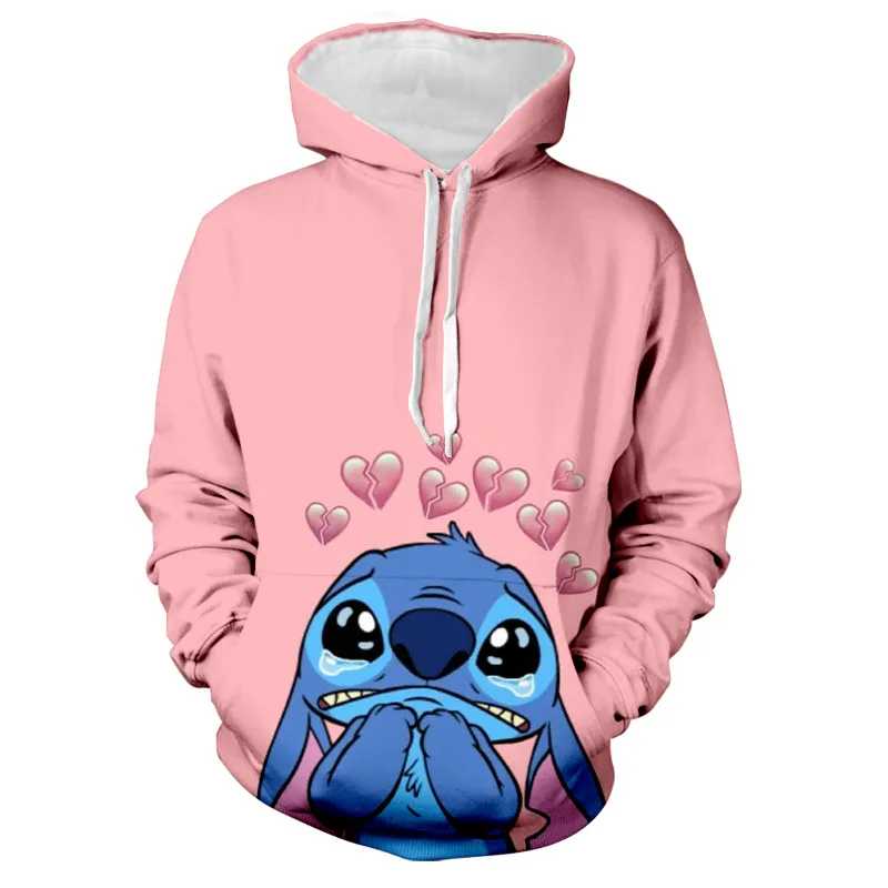 Mickey Mouse Boys and Girls Hoodies Disney Hoodies 3D Printed Cartoon Pullover Disney Men's Hoodies MINISO Men's Clothing 6