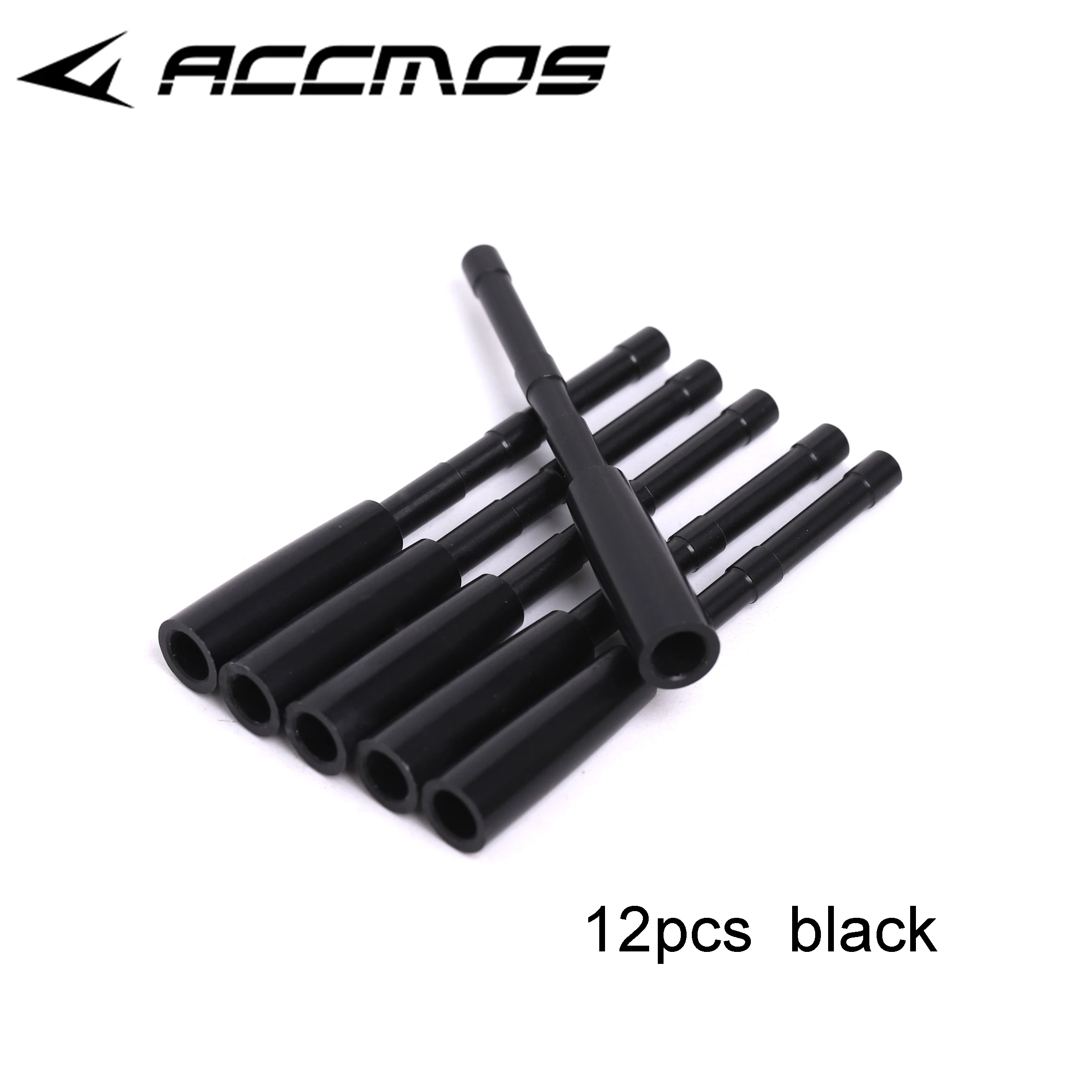 24 Inserti Per Frecce In Alluminio Diametro Interno 6,2 Mm, Colore Argento, Per Caccia Con L'arco