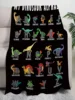 1pc Dinosaur & Letter Graphic Blanket, Modern Fabric Blanket For Living Room And Bedroom 5