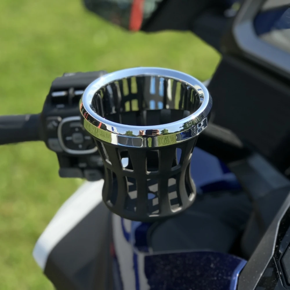 Panical Chrome Perch Mounted Drink Holder L&R Handlebar Mount Brackets For Honda Goldwing GL1800 F6B GL1800 2018-2023 motorcycle accessories motocross cup holder motorbike handlebar drink cup mounted for goldwing 1800 골드윙 gl1800 f6b 2013 2017 atv