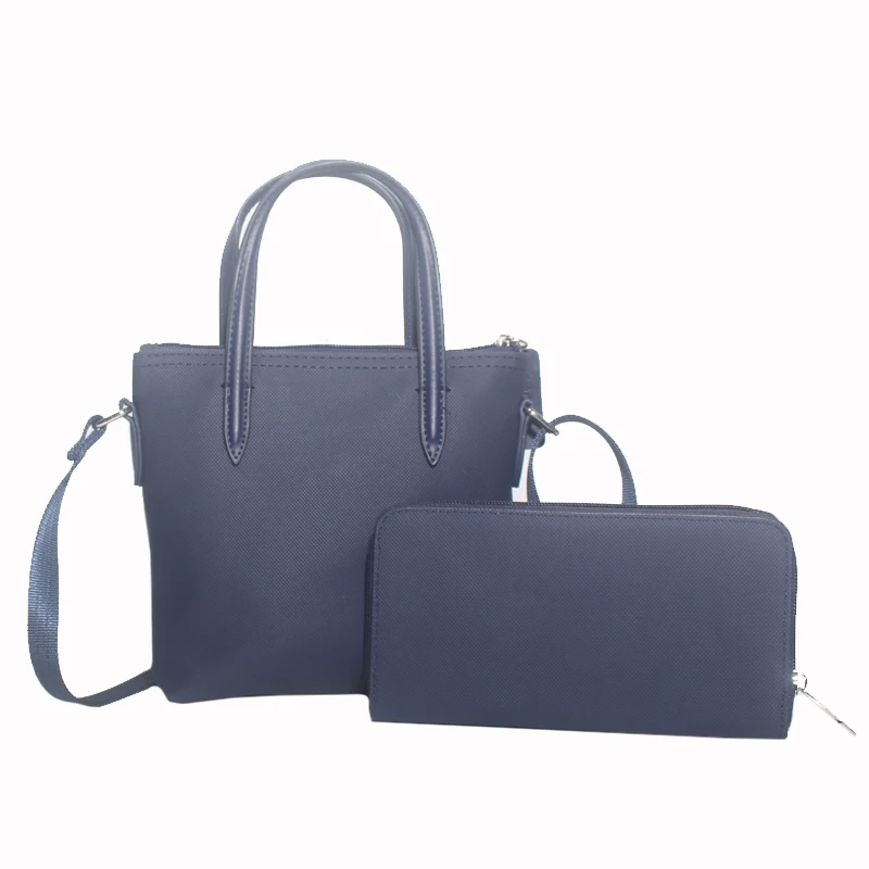 2Pcs Set Tote Women Crocodile Purses Crossbody Bag Long Wallet Women's PVC Shoulder Bags Female Handbags Tote Clutch Handbag Bag