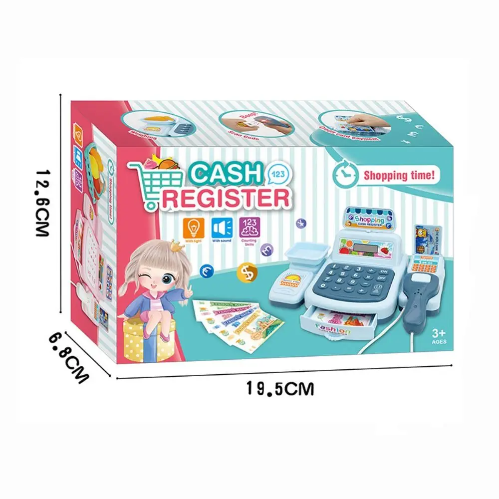 Mini Convenience Store Cashier Electric Pretend Play Kid Toy Children's Simulation Supermarket Cash Register Play House Toys 4