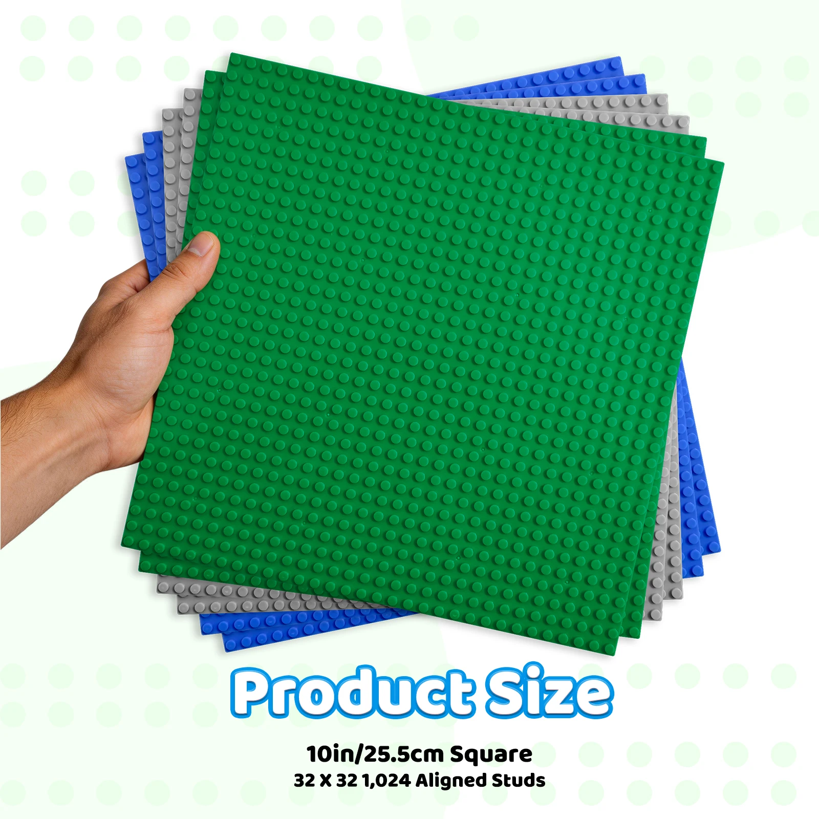 3개 세트 32x32 32x16 도트 클래식 빌딩 블록 베이스 플레이트 MOC DIY 소형 브릭 베이스플레이트 부품 도시 피규어 어린이 장난감용