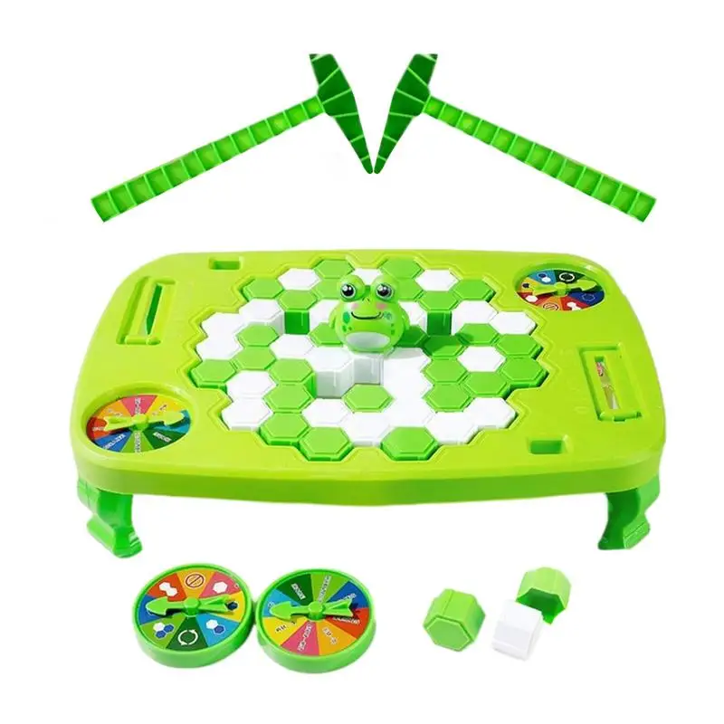 

Children Save Frog Ice Breaking Game Parent-child Interactive Funny Family Frog Trap Toys Desktop Ice Cubes Balance Toy