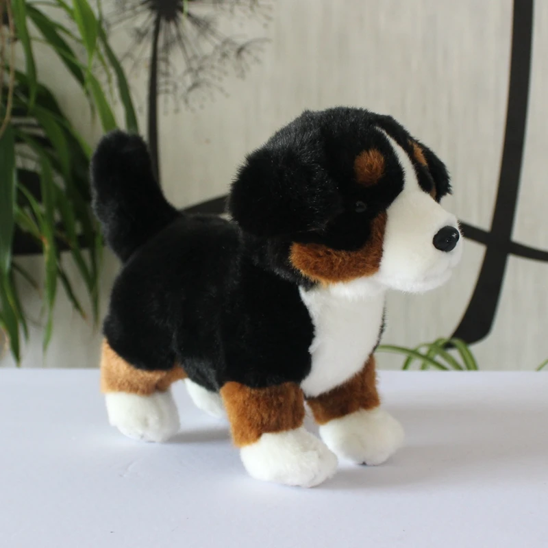 Simulation Bernese Mountain Dog Plush Toys Stuffed Toys Cute Animal Plush Dolls for Kids Boys Girls Birthday Gift
