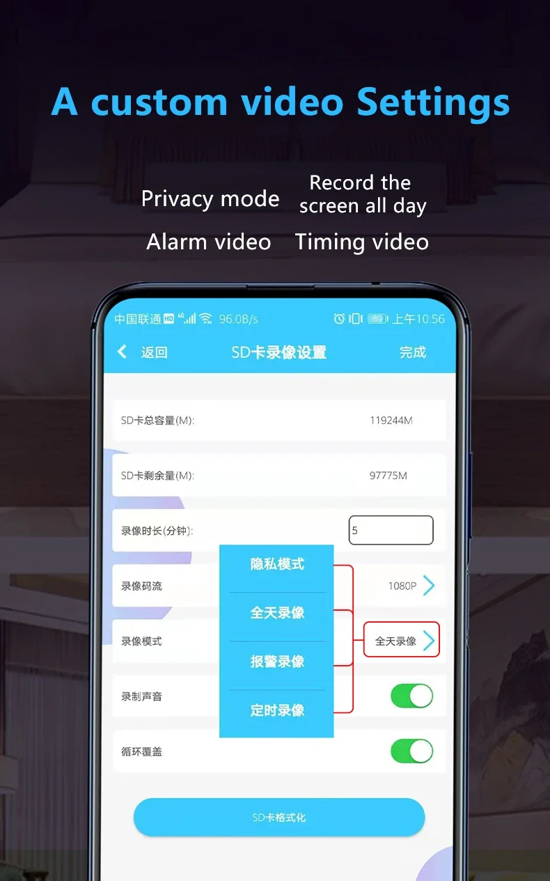 Kamera prezentowana z akcesoriami