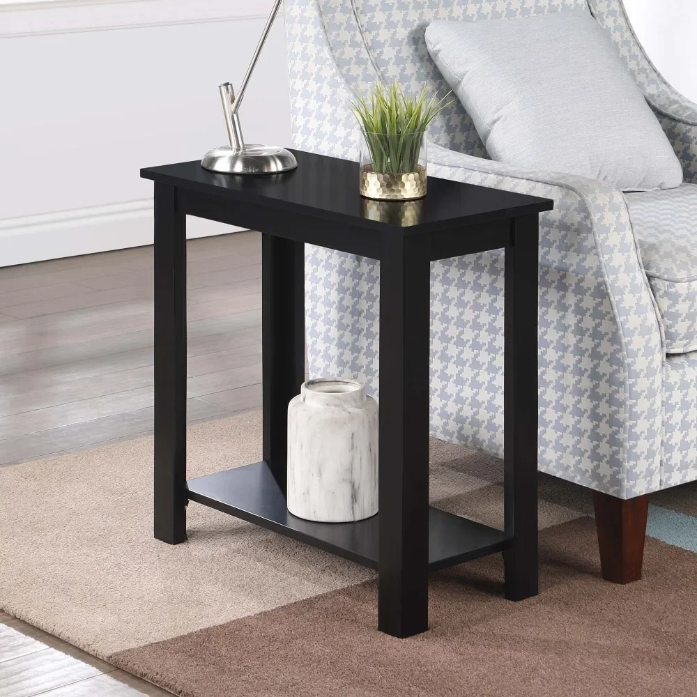 

Convenience Concepts Designs2Go Baja Chairside End Table with Shelf, Black