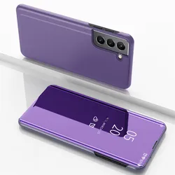 Sleek Mirror Flip Phone Case with Premium Protection for Mi 12 12X 12S (Purple Blue)