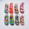 Mini Melissa Summer Children's Sandals Kids Flat Bottom Button Sport Casual Shoes Boys Girls Printed Contrast Roman Beach Shoes 1