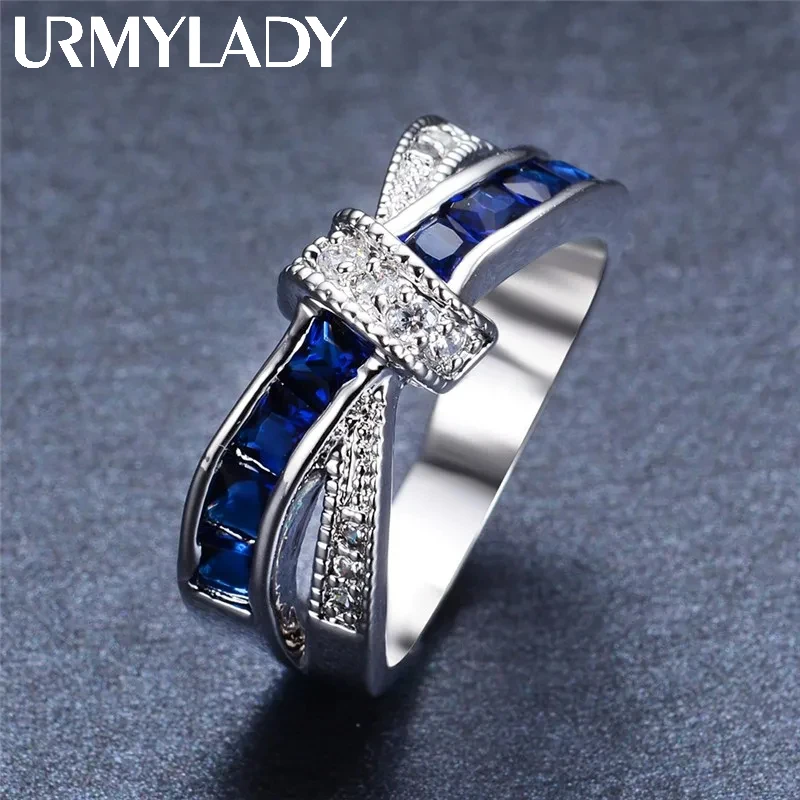 Ringe aus 925er-Sterlingsilber mit Kristallen, Weihnachtsgeschenk für Damen, wie im Uhrenstil, schöne Hochzeit, süßer, modischer, klassischer Schmuck