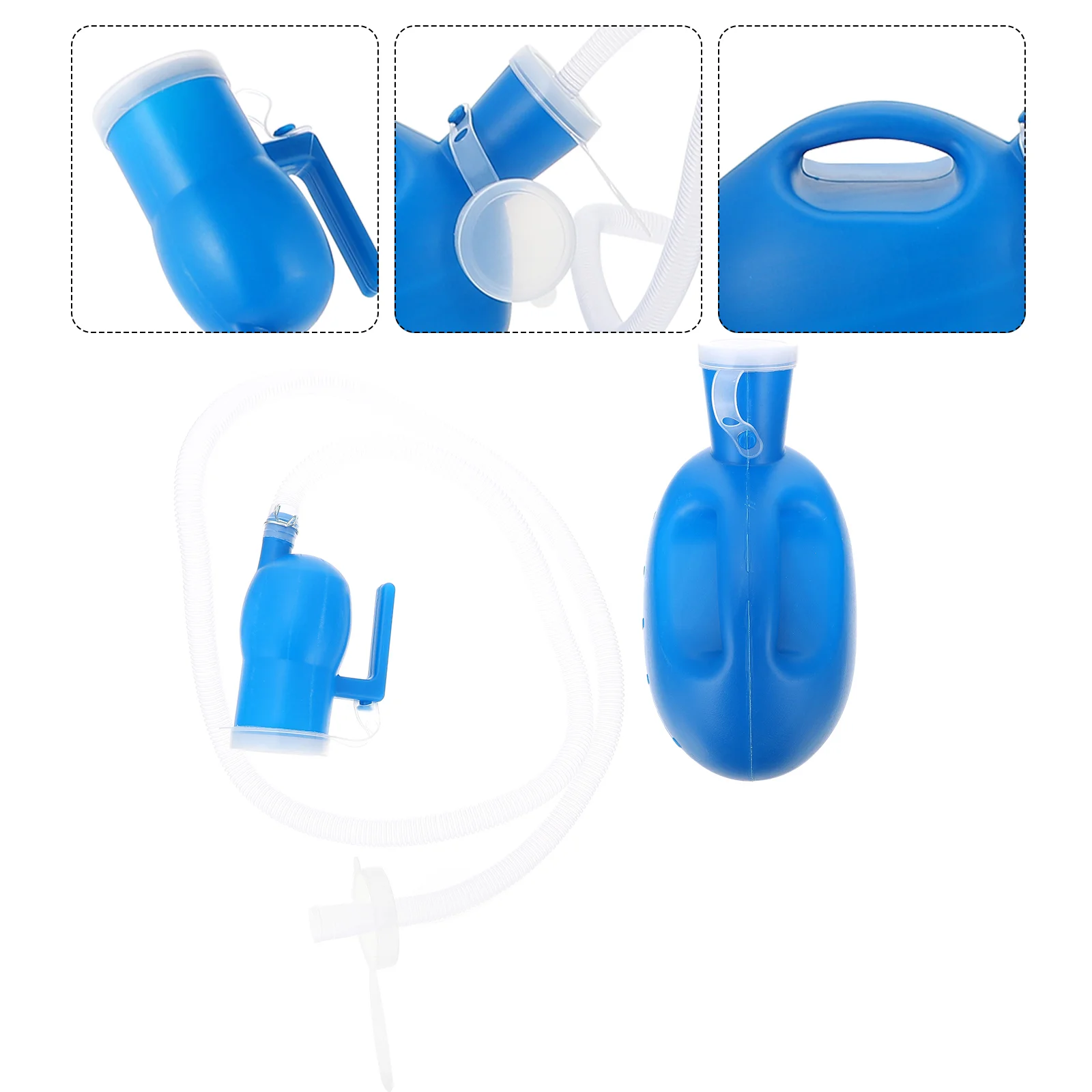 

Urinal Portable Piss Pot Urine 2000ml Chamber Household Bucket Plastic with Tube