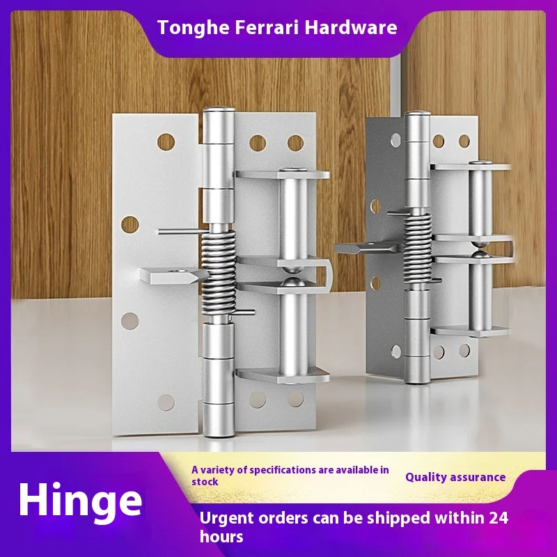 5 Inch er Device Spring Invisible Hinge 90 Degree Automatic Door Closer Multi-function Hinge