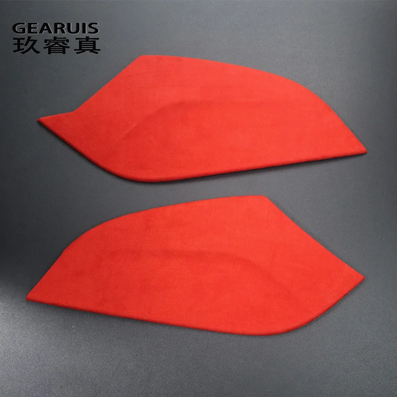 Suede leather Car Wrapping ABS Car Center Console Both Side Panel Cover Sticker Trim For Audi A3 8V S3 Interior Auto Accessories