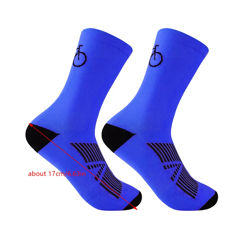 Quick-Drying Bicycle Socks Running Socks Professional Cycling Long Tube Men's And Women's Outdoor Sports 1pair