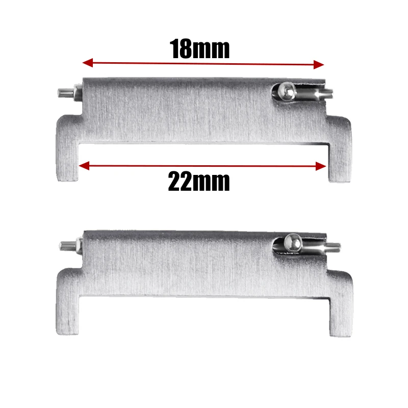 Versatile Quick Release Pin Connectors for Watch Bands - Metal Strap Adapters (1 Pair)