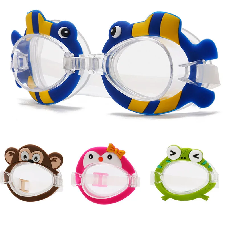 

Silicone Kids Anti Fog Swimming Glasses Diving Surfing Goggles Cartoon Design For Boys Girls Bathing Summer Swim Eye Wear