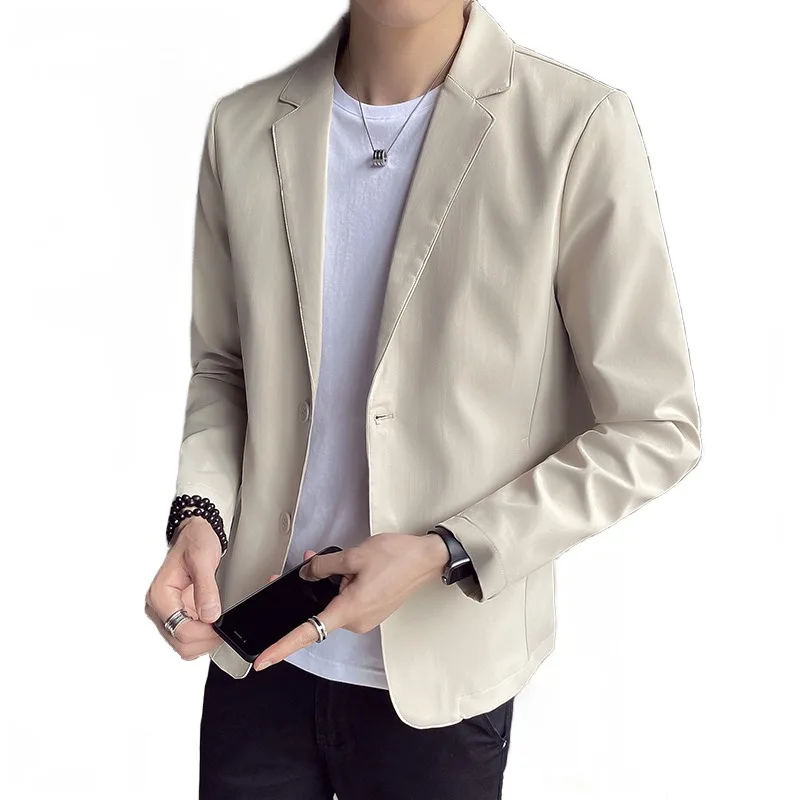 Autumn Casual Suit Men's Slim Fit Coat Autumn/Winter Formal Dress Korean Version Trend Personalized and Handsome Small Suit