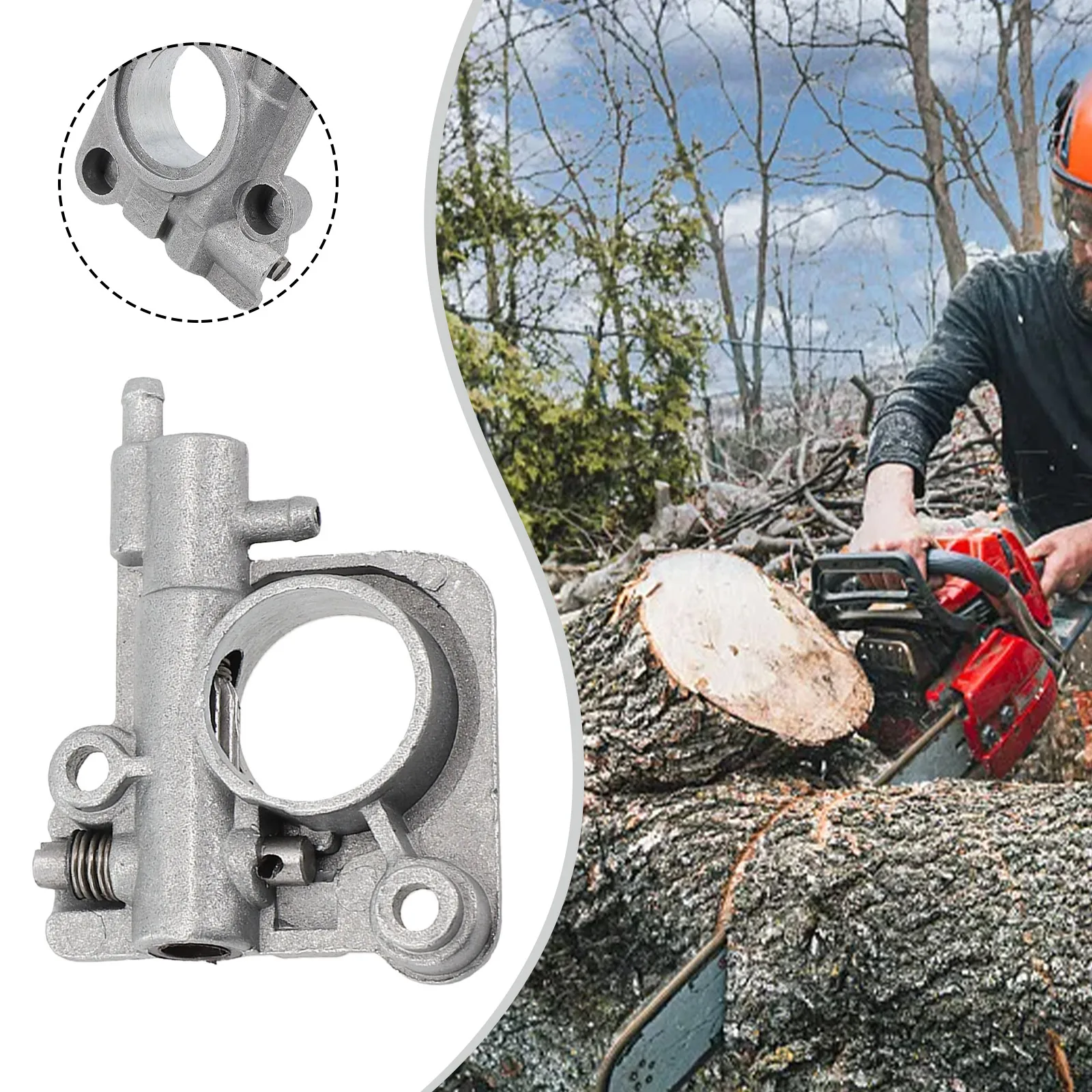 Масляный насос CS350 с червём для ECHO CS260 CS270 CS271 CS280 CS320 CS351 CS355T CS2600 TOPSUN 16 