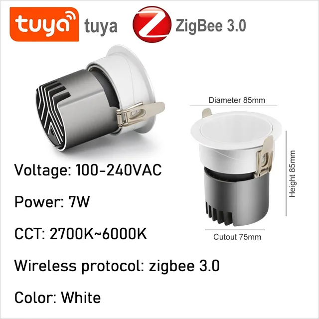 7W White Zigbee