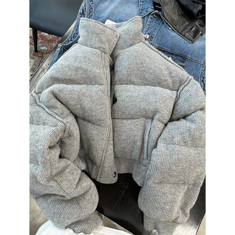 

MEXZT S-3Xl Short Parkas Women Plus Size Cropped Down Coats Streetwear Thick Puffer Jacket Winter Korean Cotton Padded Outwears