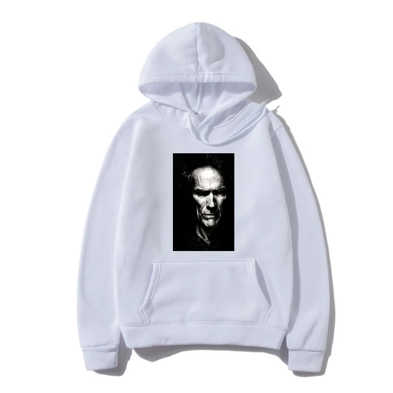 

Clin Eastwood Hoodie New Men Black or Darkrey Sweatshir So 3XL Manco Blondie Sleeve Men Pullover Fashion Hoodys Hoody Plus Au