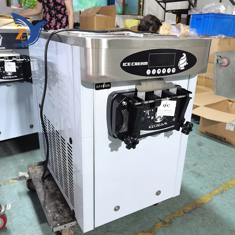 Ice Cream Making Machine ZY-618STB Stainless Steel Desktop Vertical Small Automatic Home and Commercial Double Storage Cylinder 6